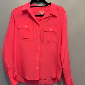 J.Crew Hot Pink Button Down
